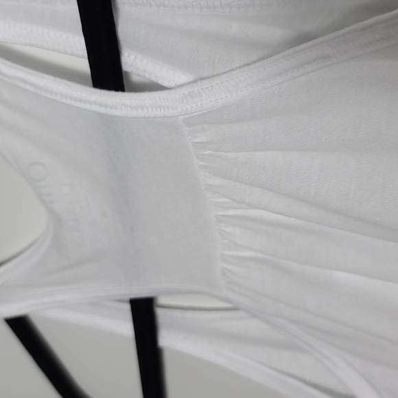 OM & AH LONDON "Better To Be Ridiculous Than Boring" White Racerback Tank Size S - Picture 11 of 13